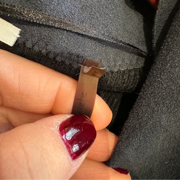 T Tahari Knit and Suede-look draped cardigan - M - Picture 9 of 9